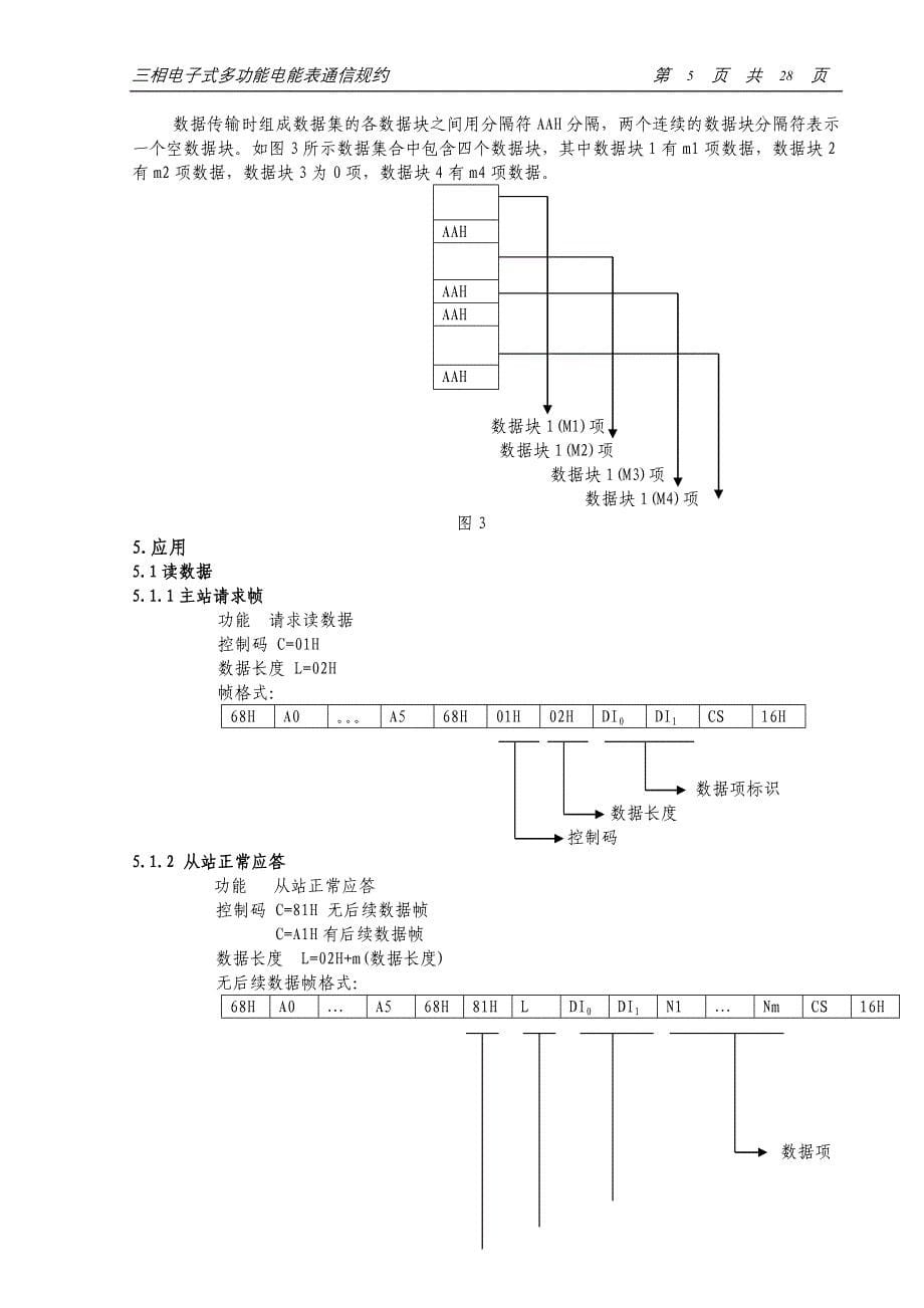 (电子行业企业管理)三相电子式多功能电能表国标型)通讯规约双方向)精品_第5页