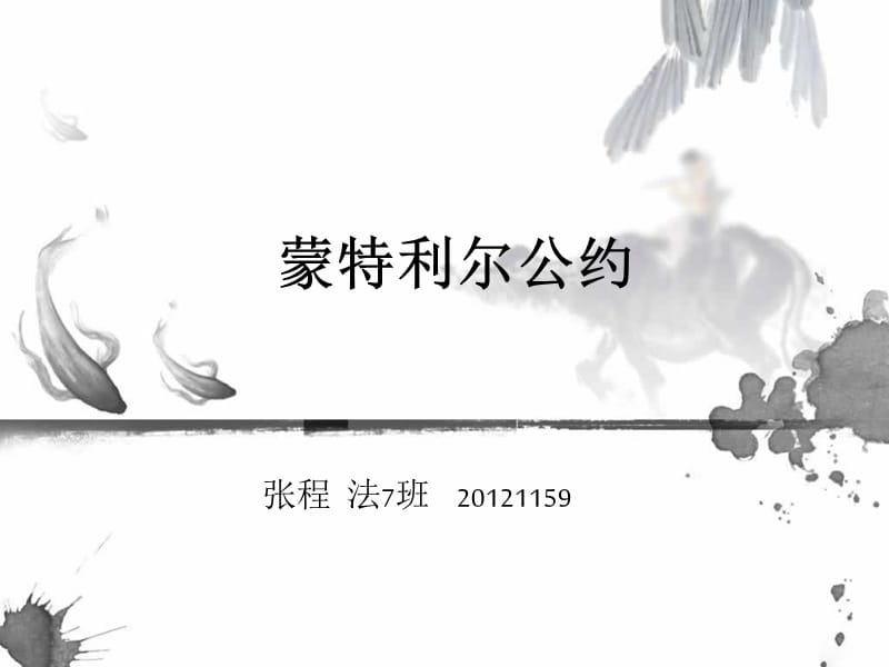 蒙特利尔公约课件_第1页