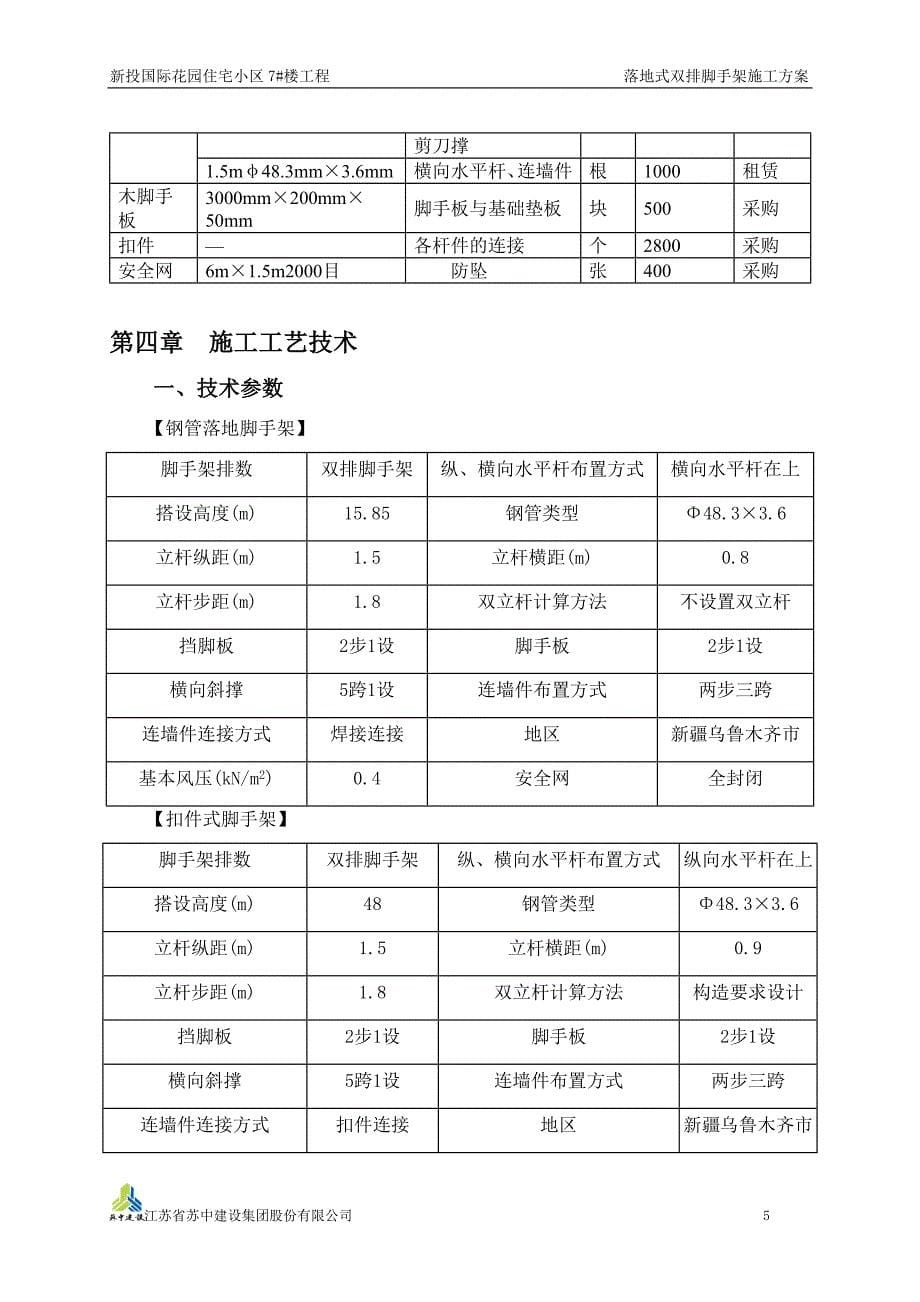 (施工工艺标准)落地式脚手架施工方案DOC54页)精品_第5页