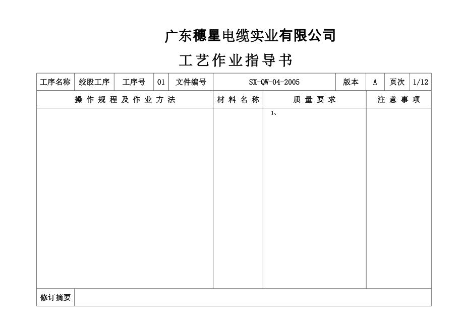 (电力行业)PVC无护套电线工艺作业指导书精品_第2页