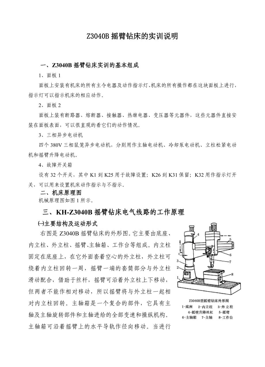 (电气工程)Z3040B摇臂钻床电气控制技术某市航空职业技术学院沈_第1页