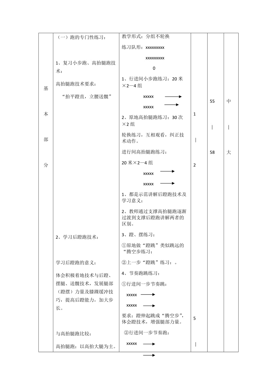 短跑技术教学教案.doc_第3页