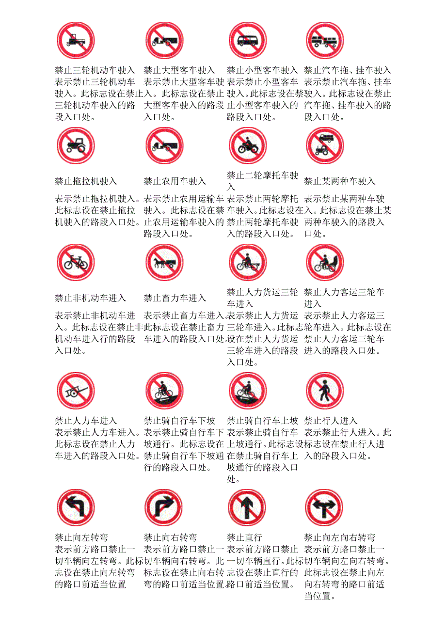 (交通运输)交通路标大全精品_第4页