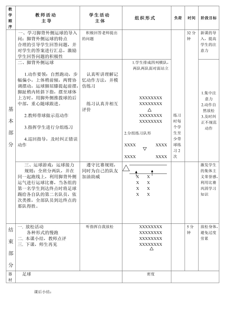 脚背外侧运球教案.doc_第2页