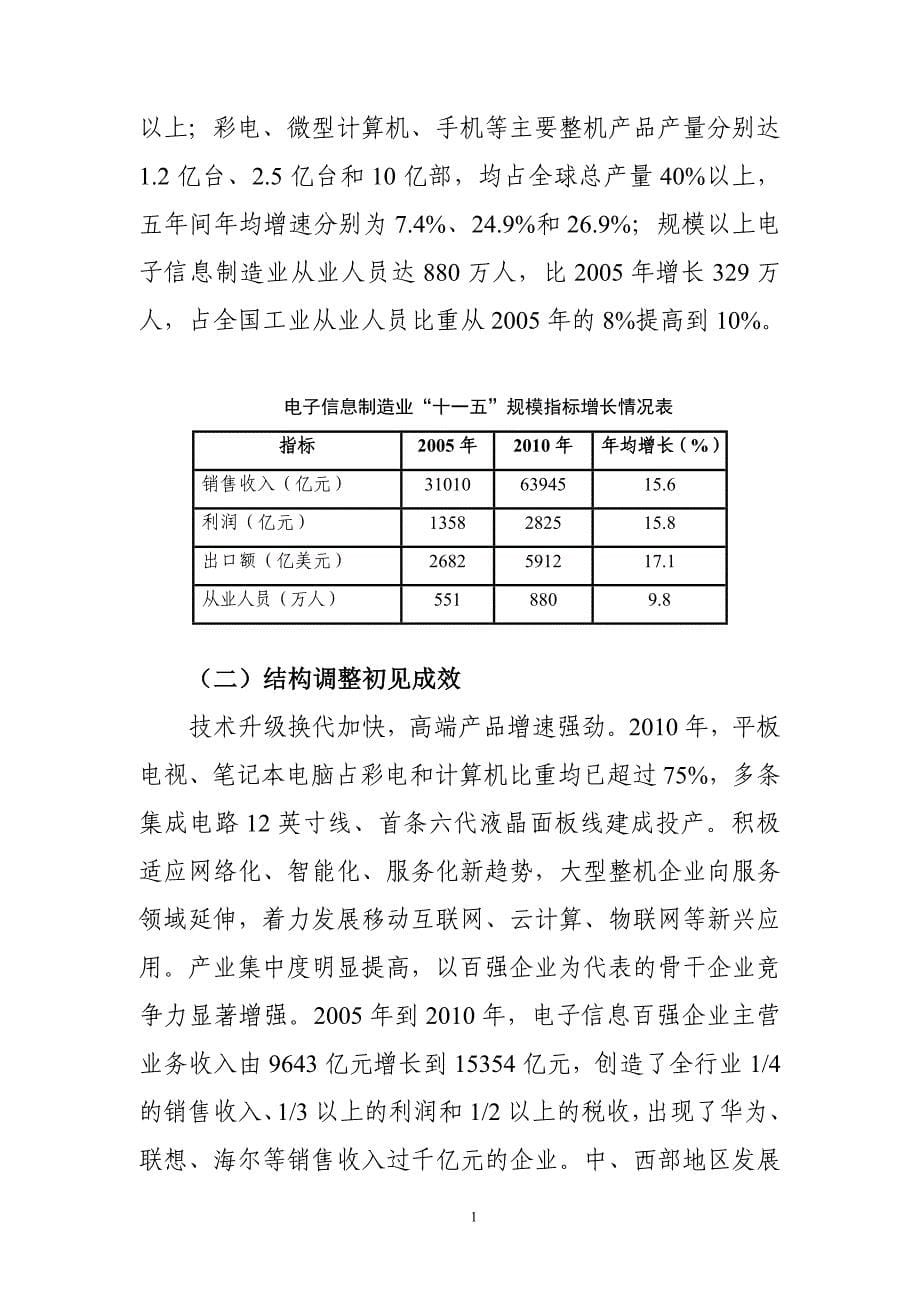 (电子行业企业管理)国家电子信息产业规划精品_第5页