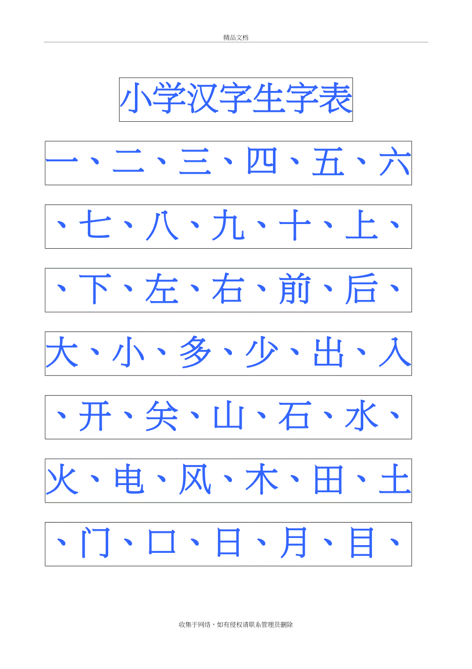 小学幼儿园常用汉字生字表80718讲课稿_第2页