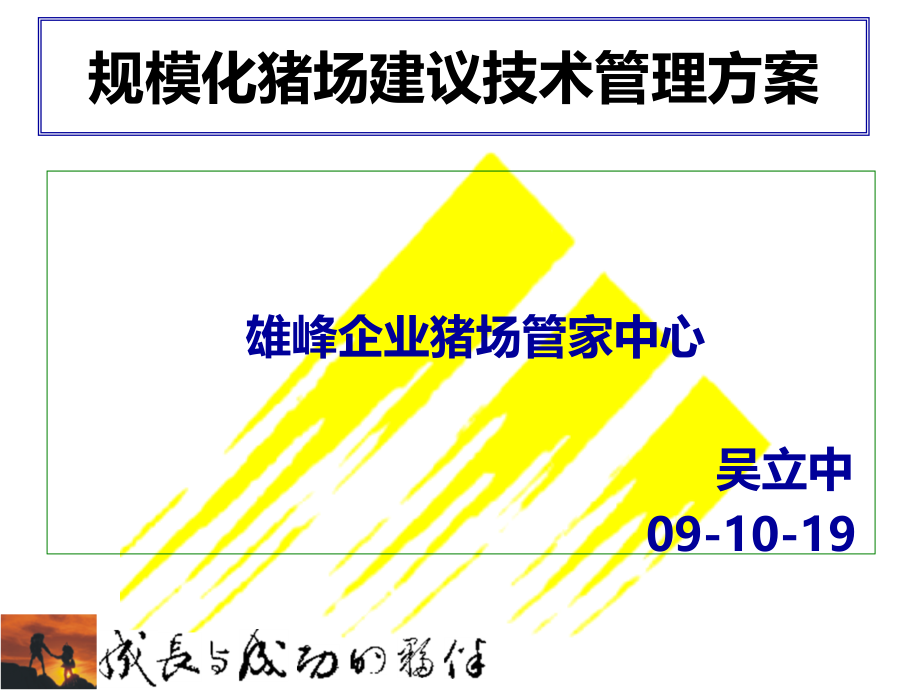 规模化猪场建议保健方案课件_第1页