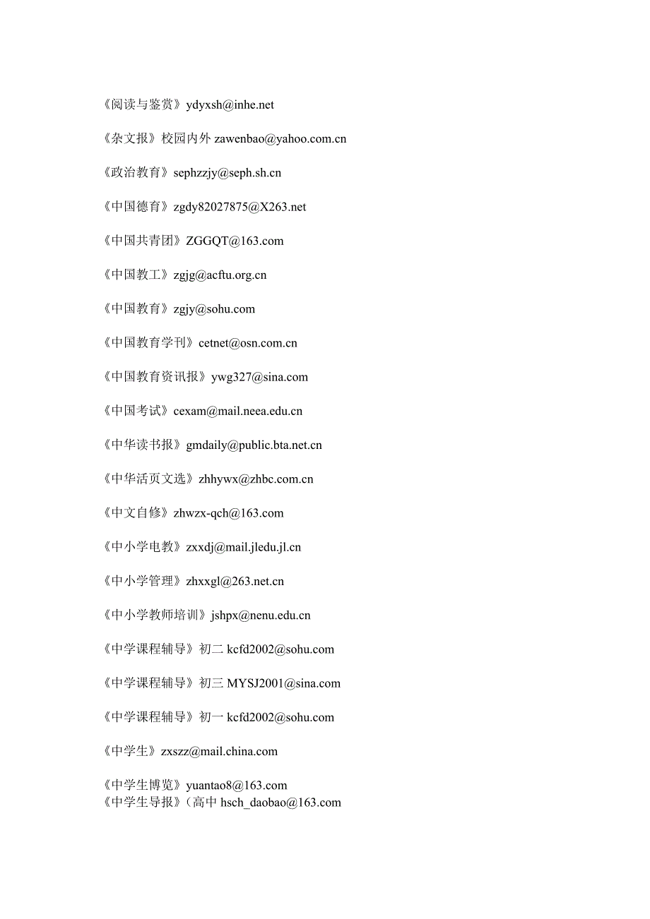 (电子行业企业管理)语文报刊投稿电子邮箱精品_第2页