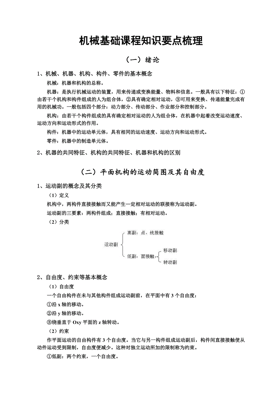 机械基础课程知识要点梳理.doc_第1页