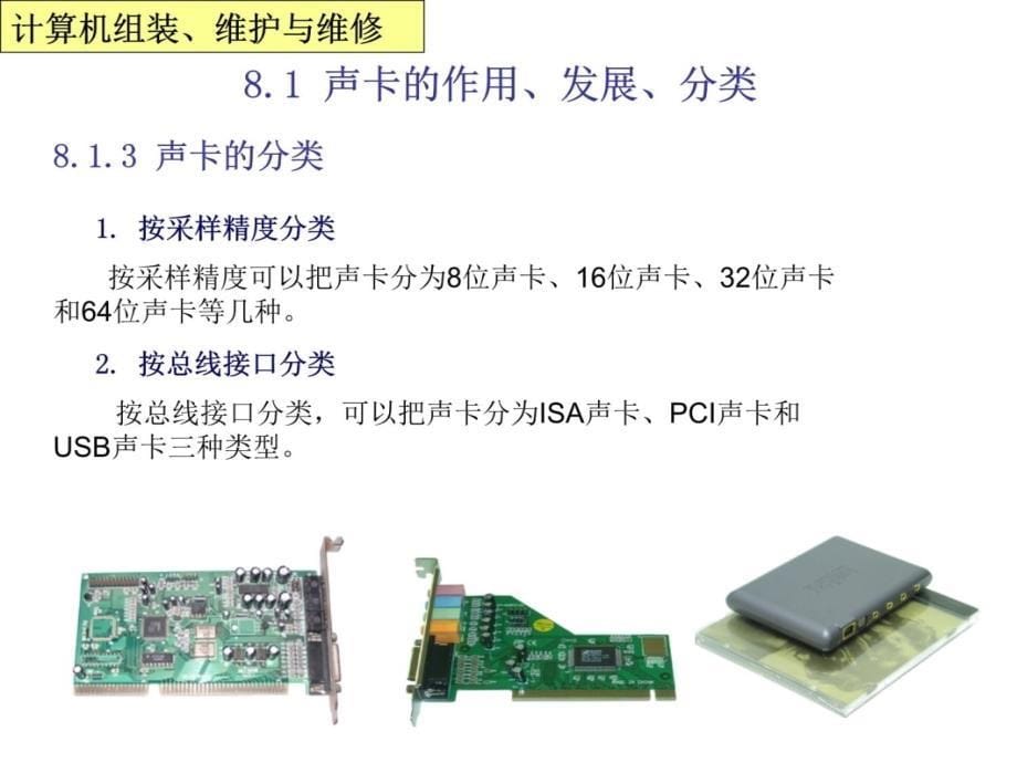 第八部分声卡和音箱课件知识课件_第5页