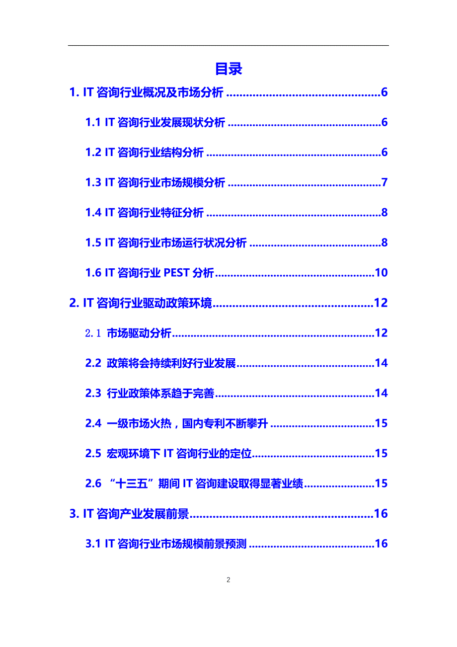 2020年IT咨询行业市场研究分析及前景预测报告_第2页