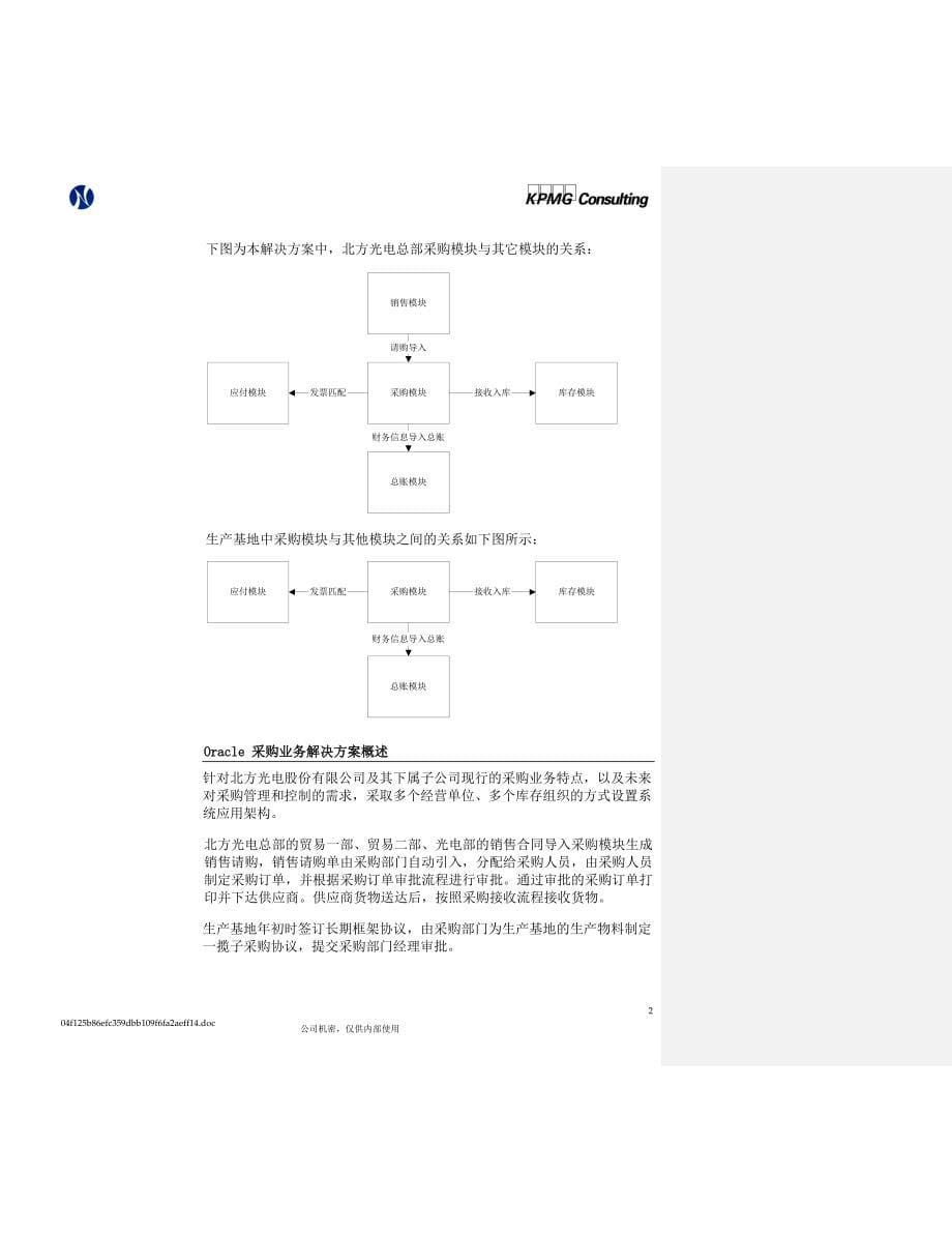 管理信息化某咨询北方光电实施采购业务方案._第5页