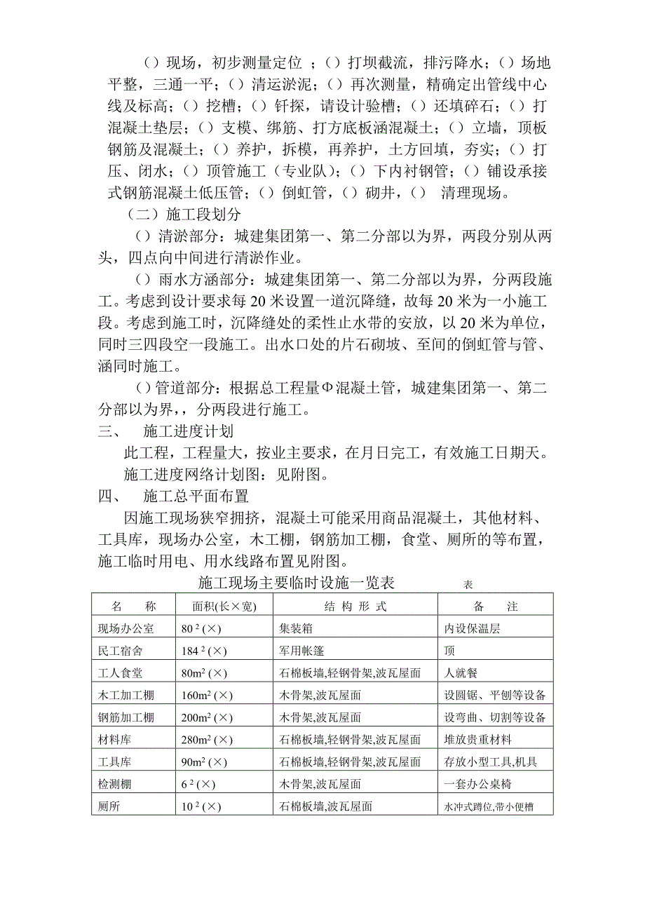 (工程设计)咸阳路污水处理厂工程厂外管道工程施工组织设计方案精品_第4页