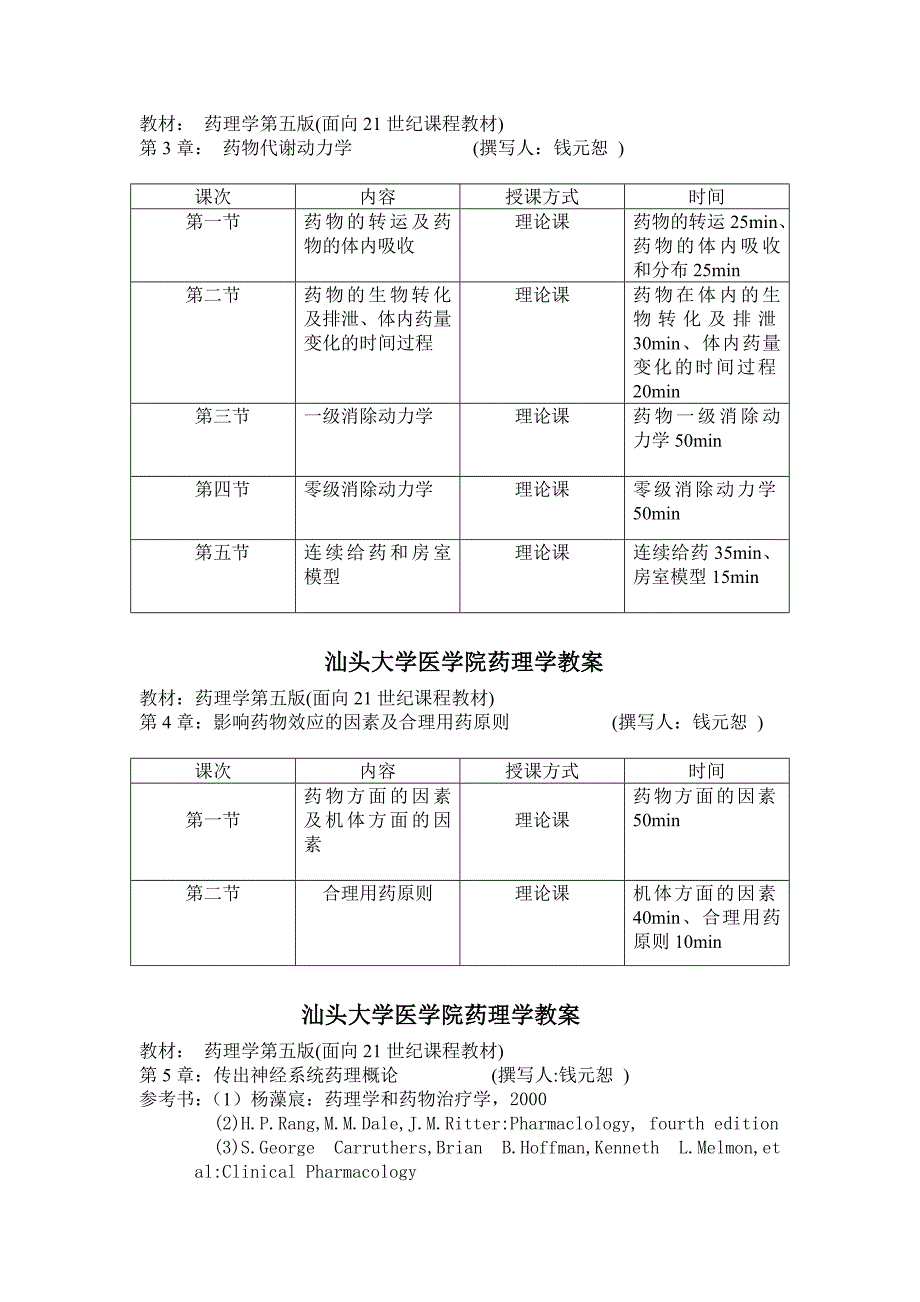 (医疗药品管理)汕头大学医学院药理学讲义精品_第2页