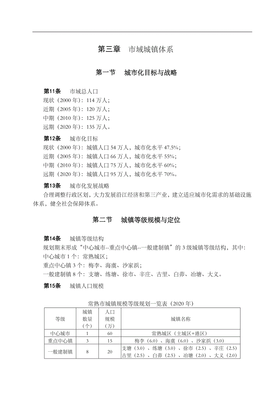 (城市规划)常熟市城市总体规划某某某2020)精品_第4页