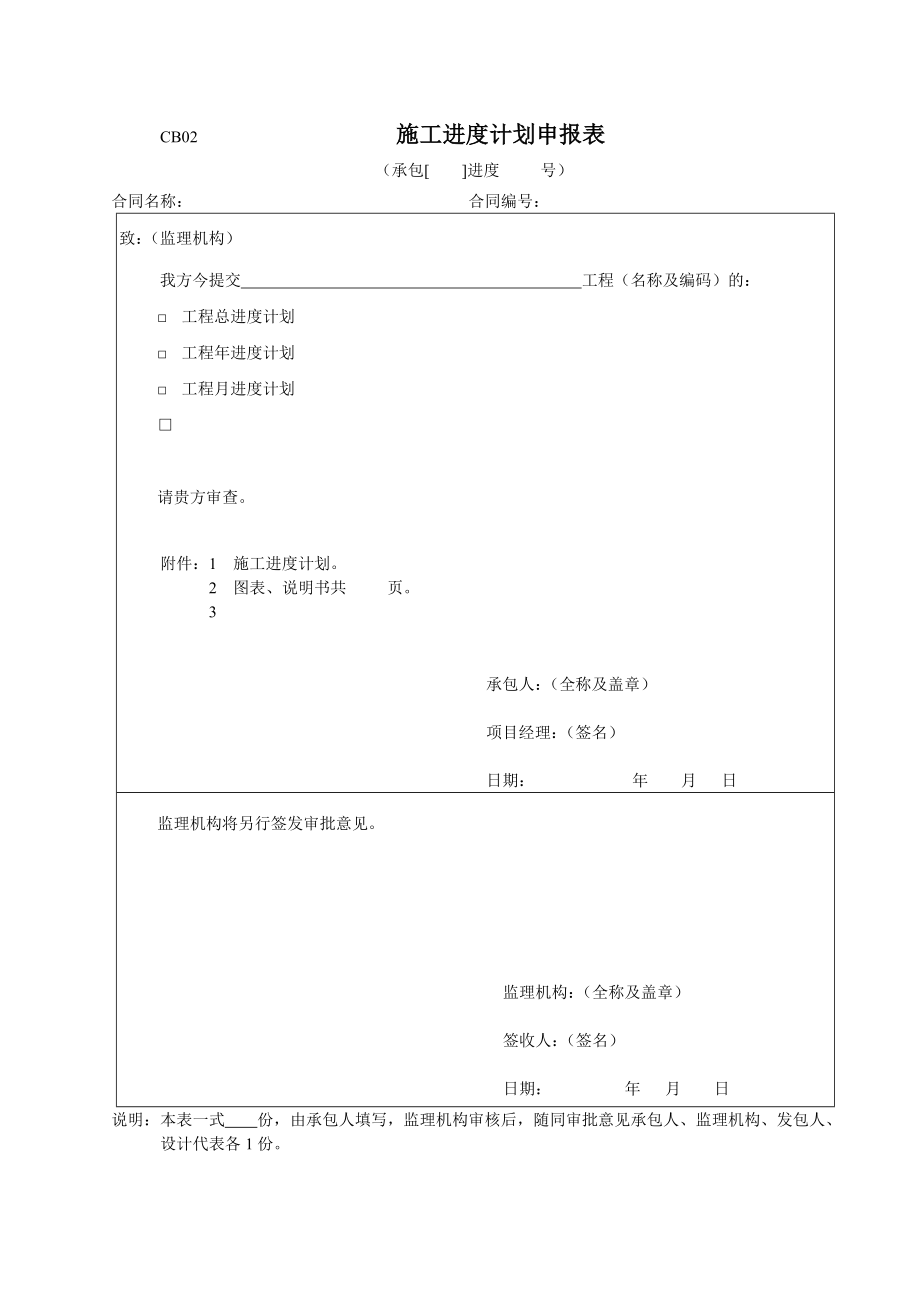 (水利工程)某某某水利部施工监理表格精品_第4页