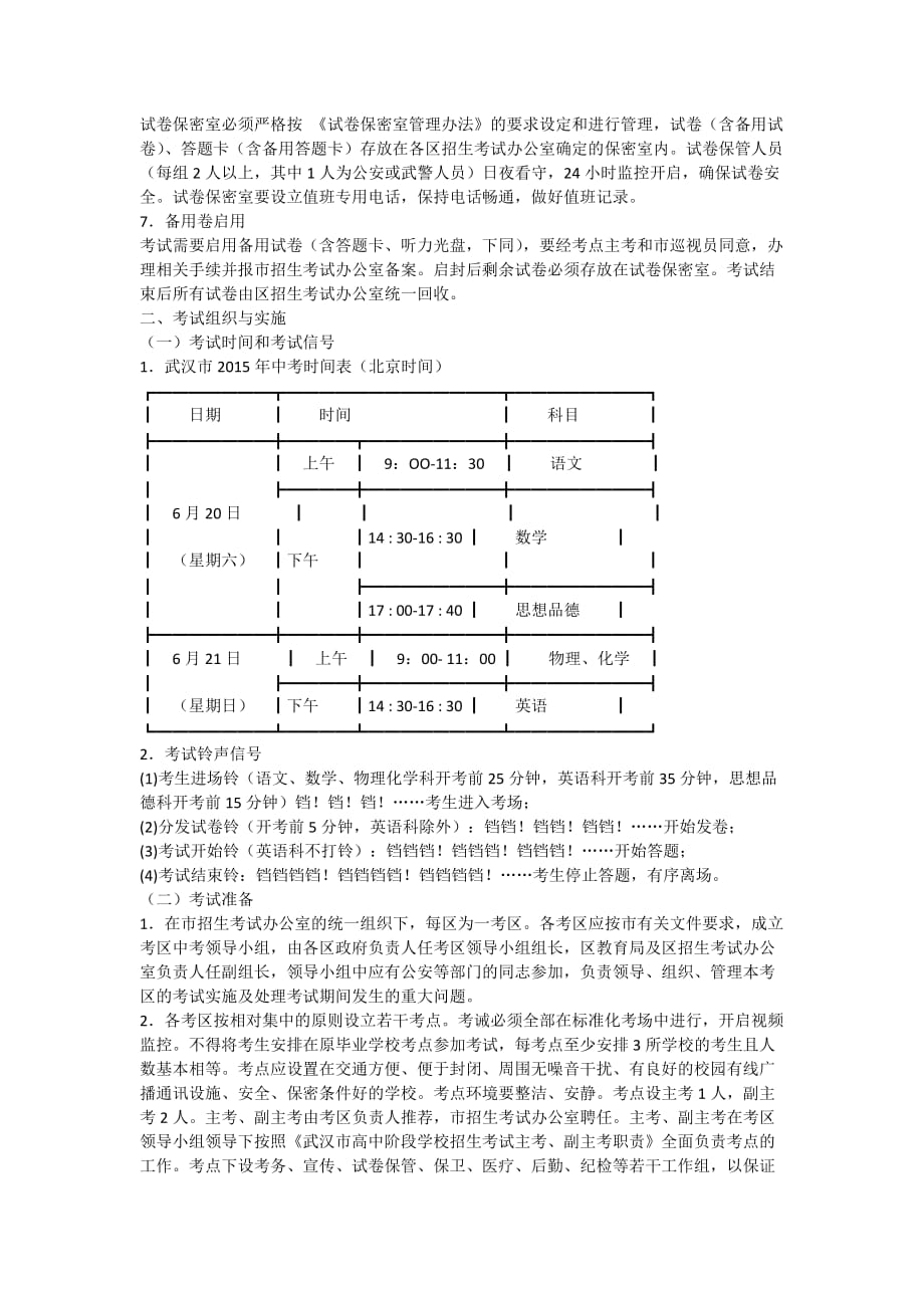 武汉市高中阶段学校招生考试规则.doc_第2页