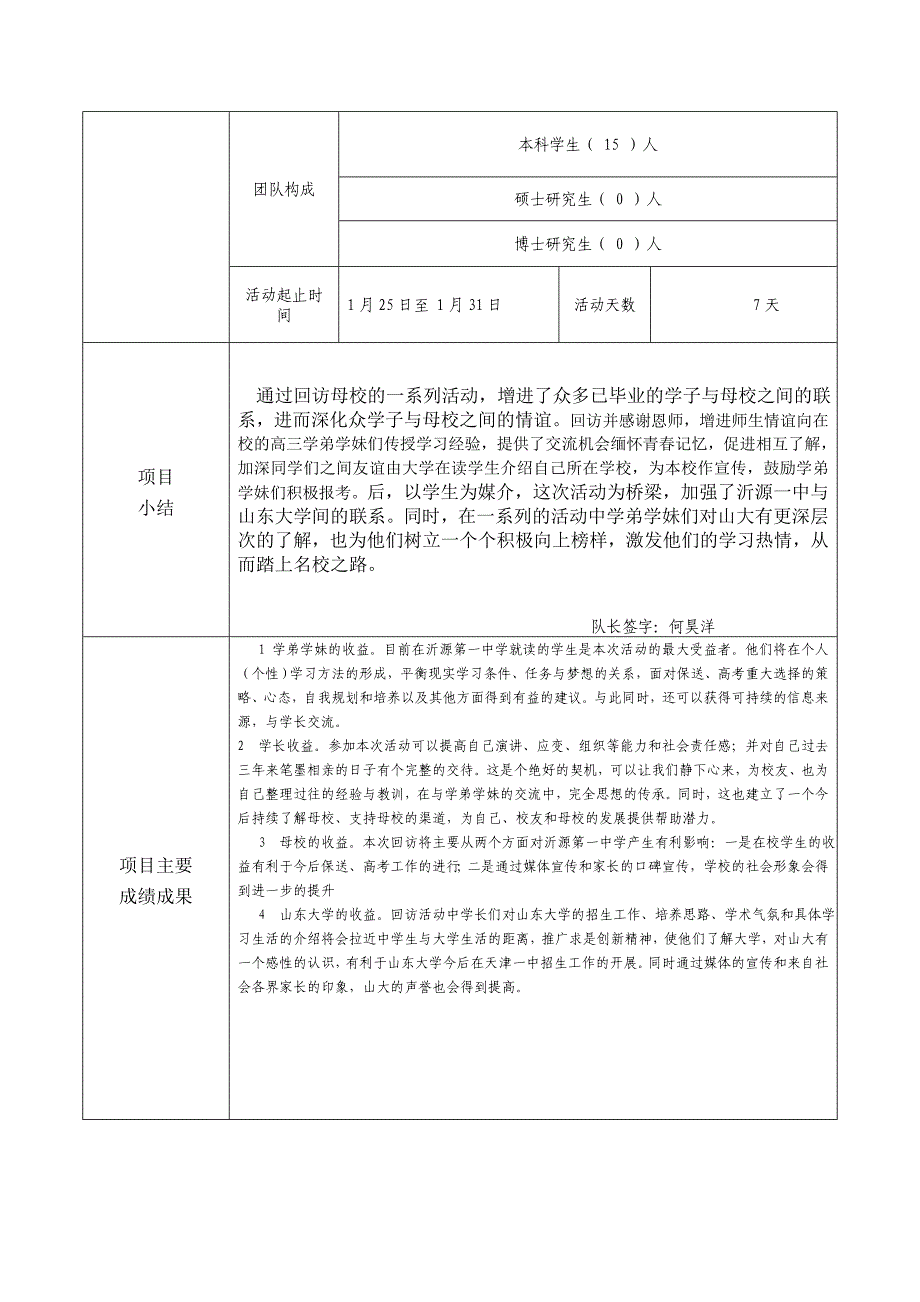 山东大学回访母校社会实践活动结题书.doc_第4页