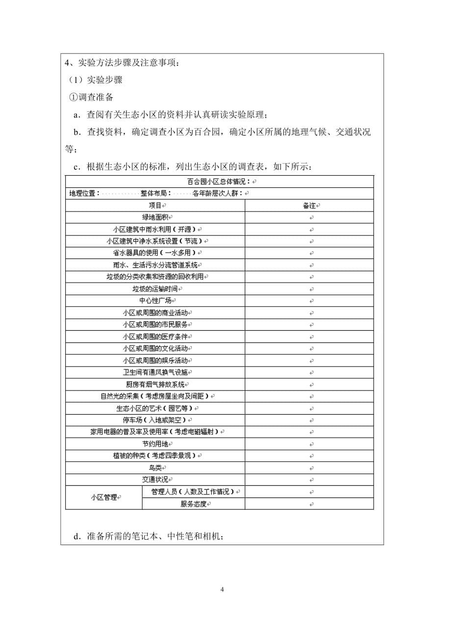 (房地产经营管理)小区规划调查精品_第5页