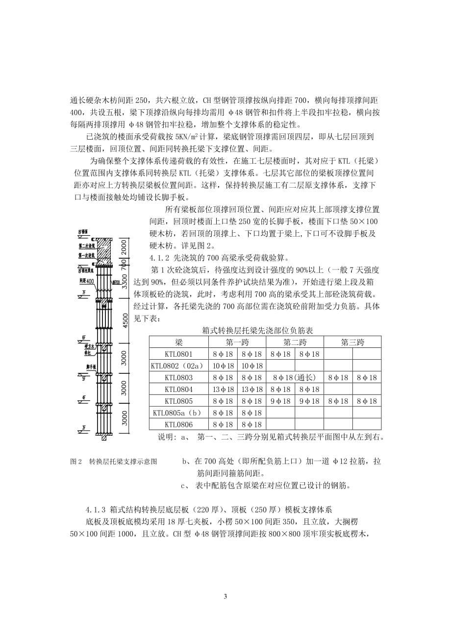 {生产管理知识}某市雍景台大厦结构转换层施工技术_第3页