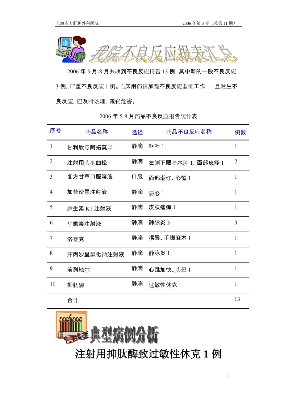 (医疗药品管理)药物不良反应通讯第11期)精品_第4页