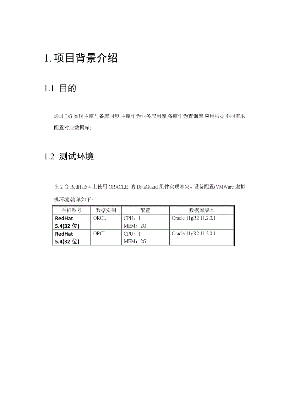 数据库读写分离解决方案--DG实施方案.doc_第2页