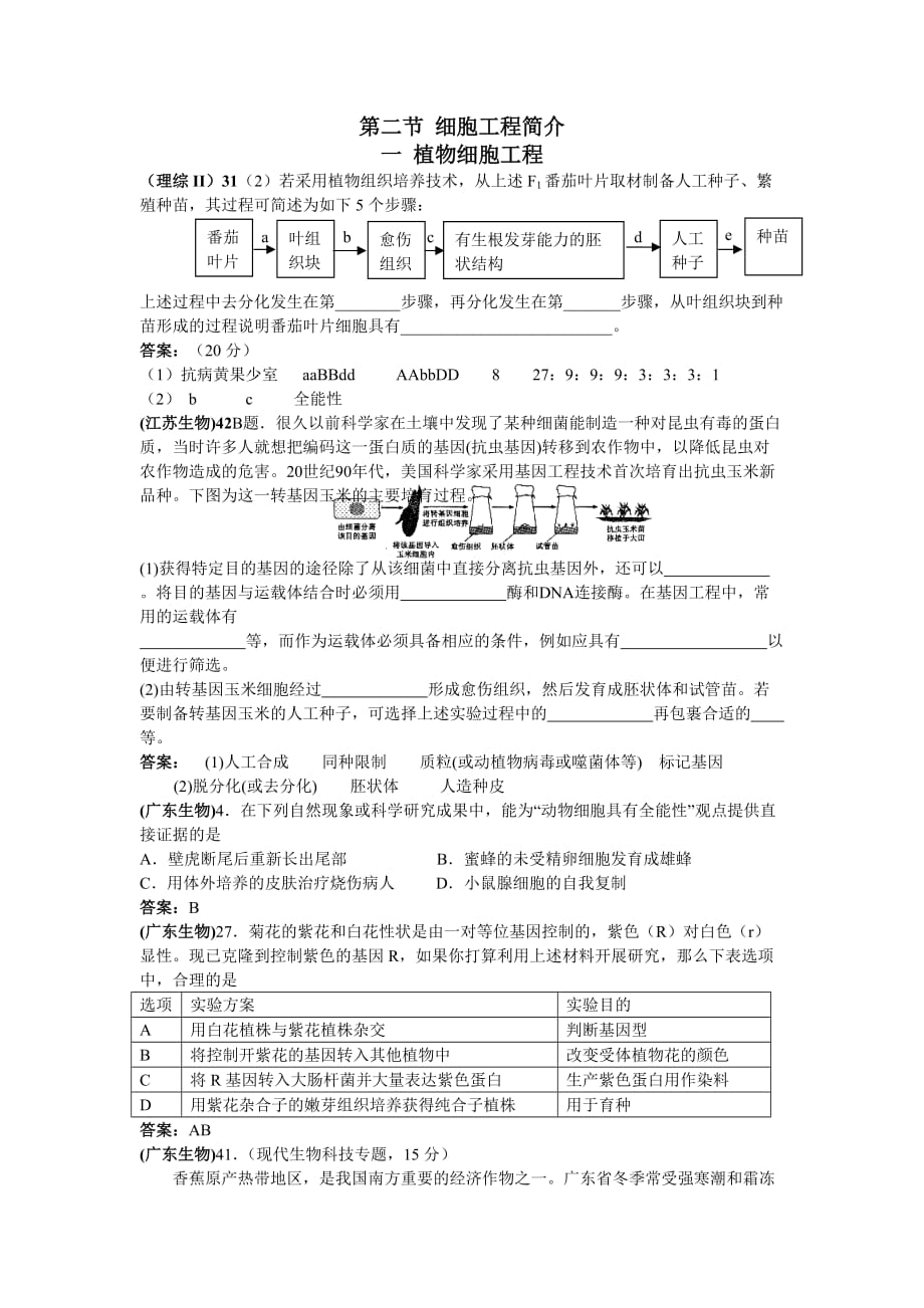 (城乡、园林规划)细胞工程doc精品_第1页