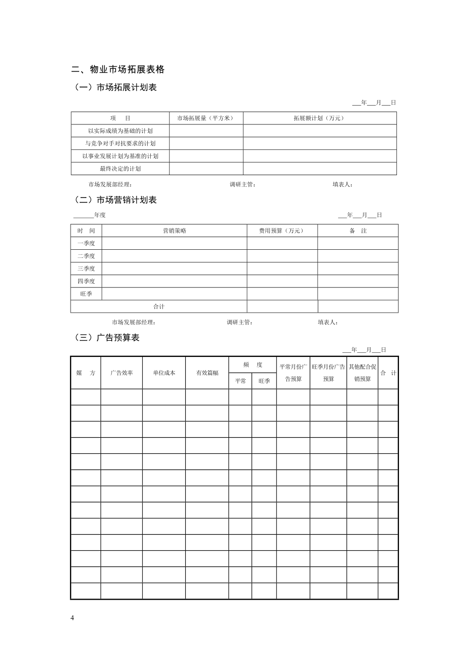 (物业管理)物业管理表格122页精品_第4页