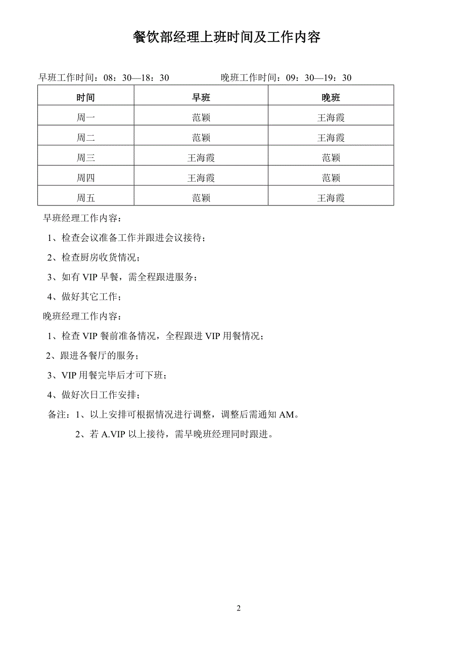 (餐饮管理)酒店餐饮部组织结构图及岗位说明精品_第2页