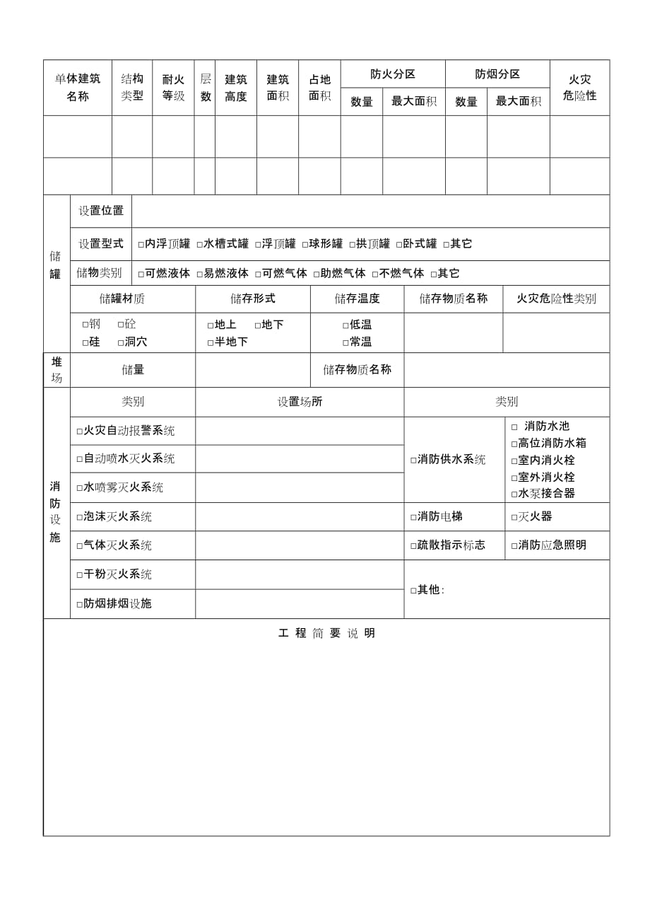 (工程设计)建设工程消防设计审核申报表武汉高校消防宣传网精品_第4页