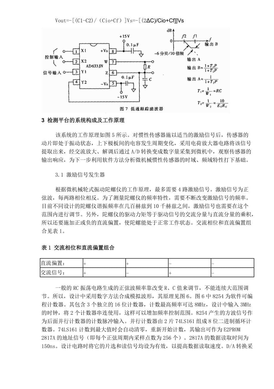 (机械行业)微机械惯性传感器检测平台的设计与应用doc10)1)精品_第5页