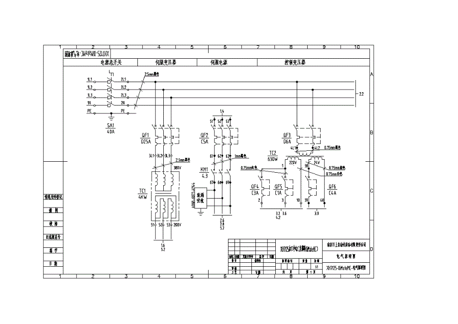 (数控加工)数控机床电控系统调试电路图精品_第1页