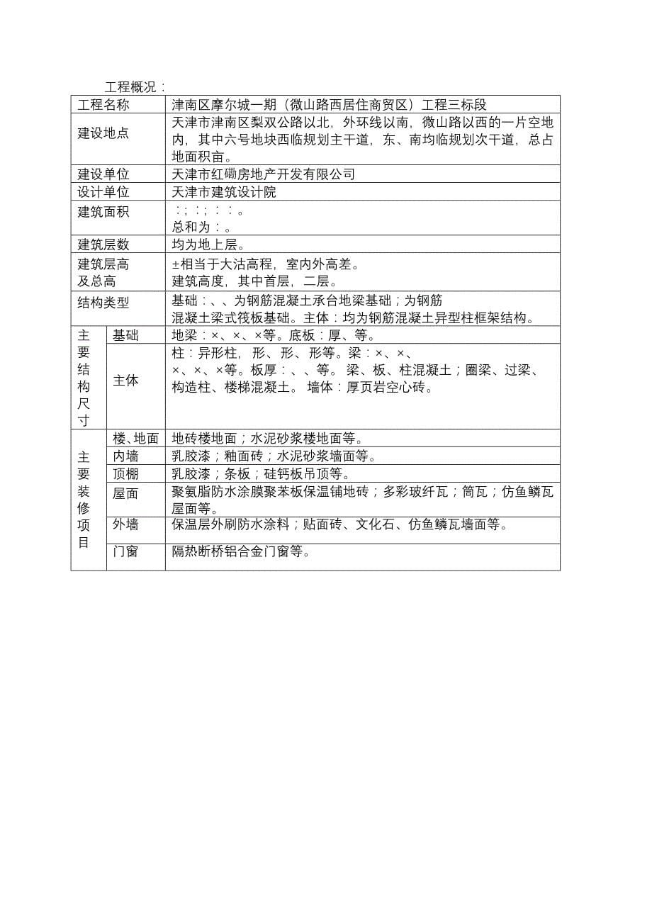 (房地产经营管理)别墅群施工组织设计22精品_第5页