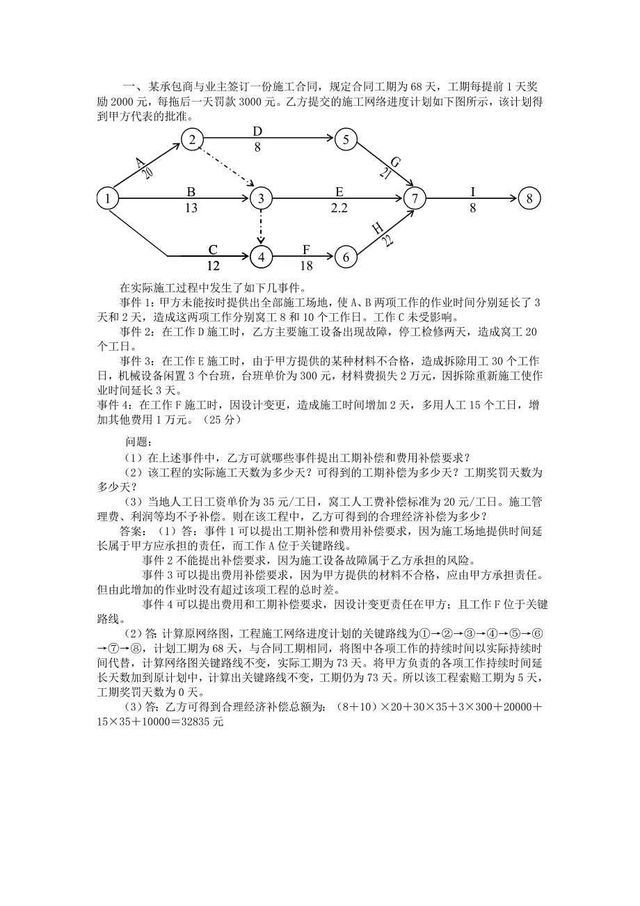 (城乡、园林规划)工程索赔案例精品_第1页