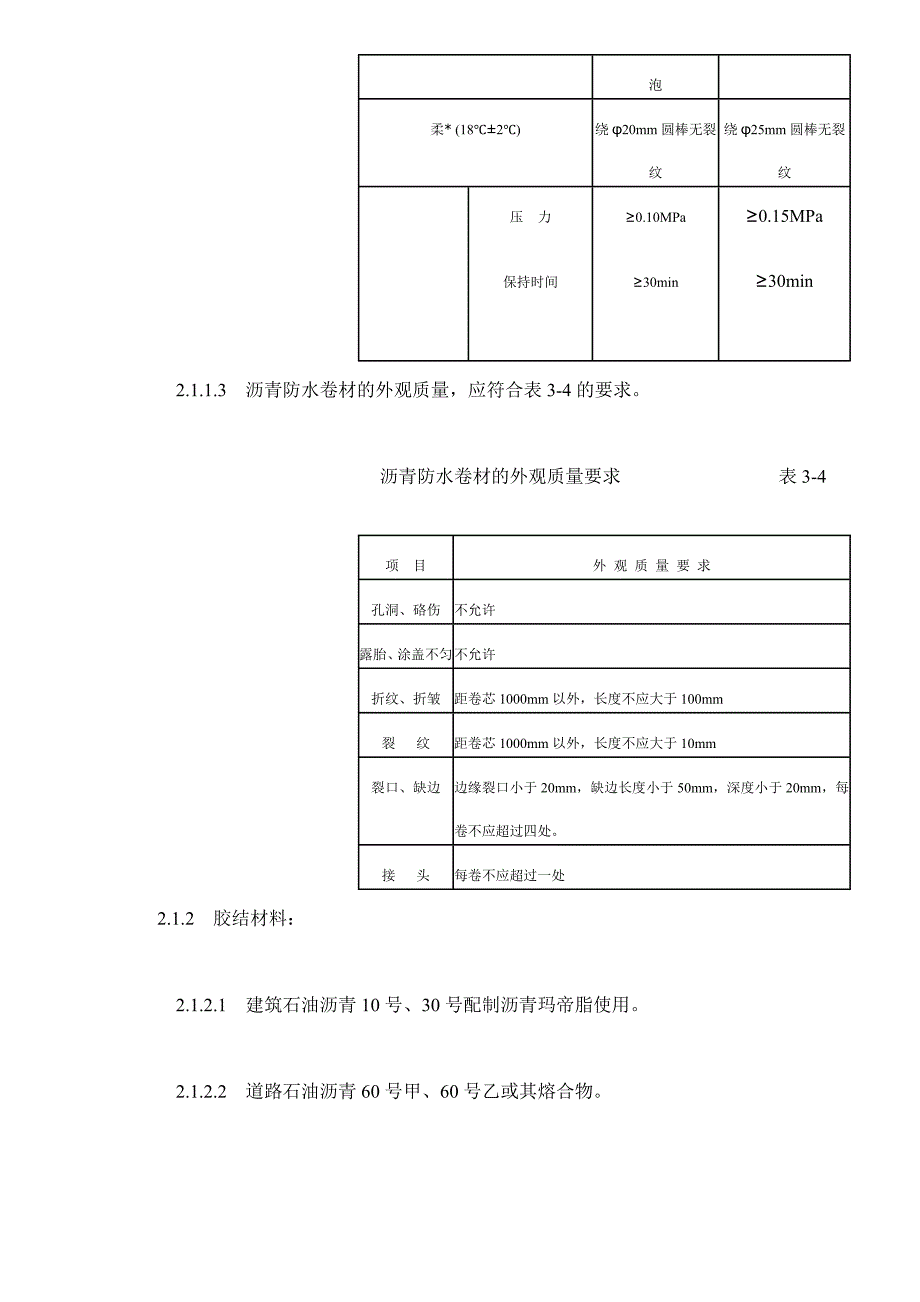 地下沥青油毡卷材防水层施工doc16)1)精品_第2页