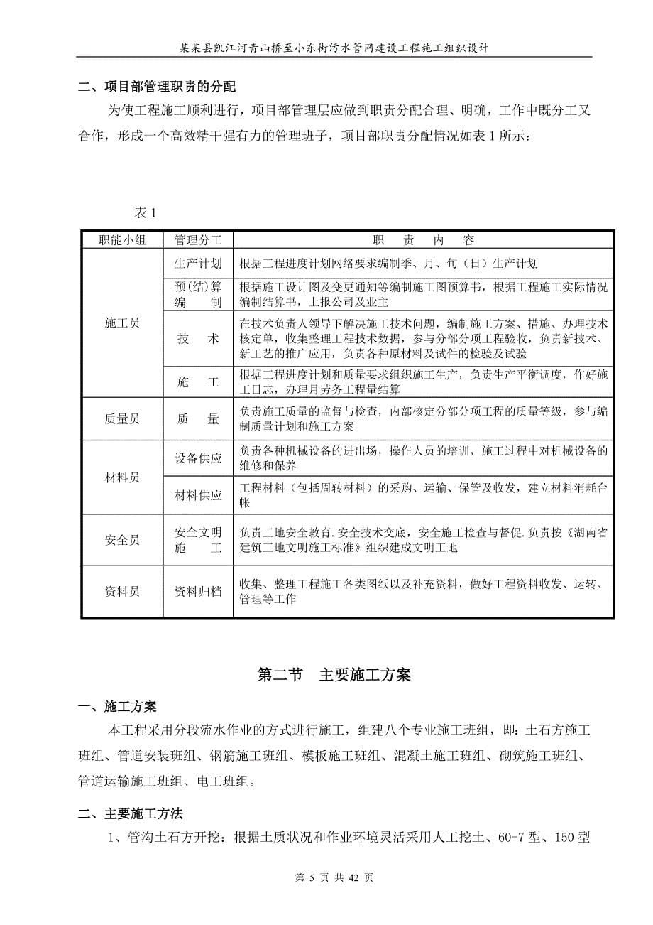 (工程设计)市政污水管网建设工程施工组织设计DOC47页)精品_第5页