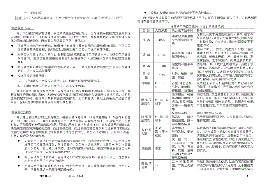 {生产管理知识}百事可乐卫生优良生产惯例_第3页