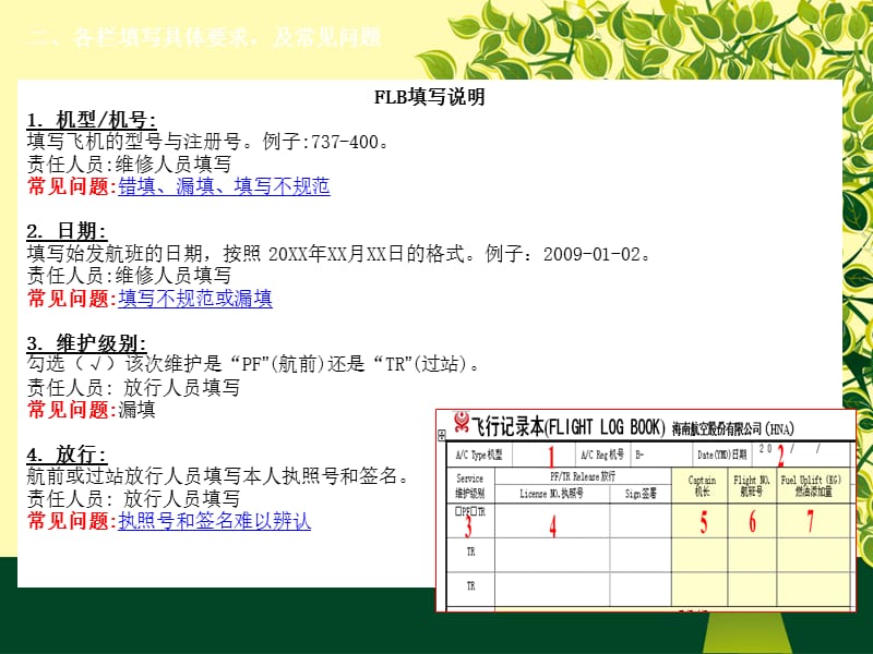 飞行记录本填写规范PPT (经典)_第3页