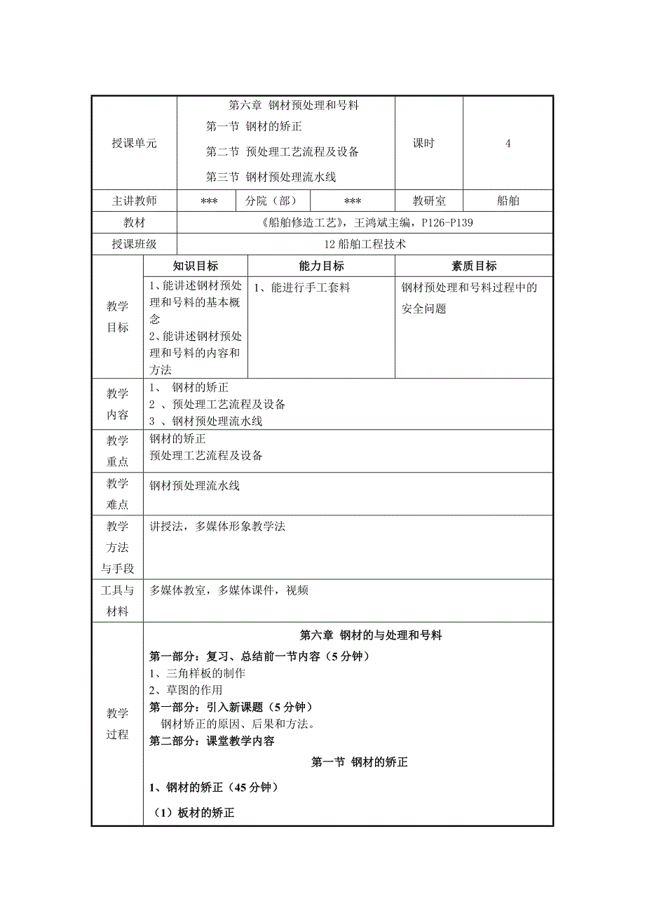 {生产工艺技术}船舶建造工艺讲义_第1页