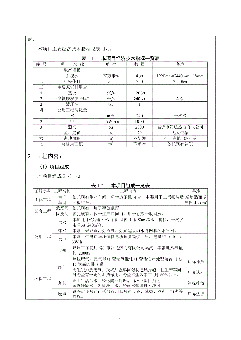 费县文森板材加工厂年产4万立方米多层板扩建项目环境影响报告表_第4页