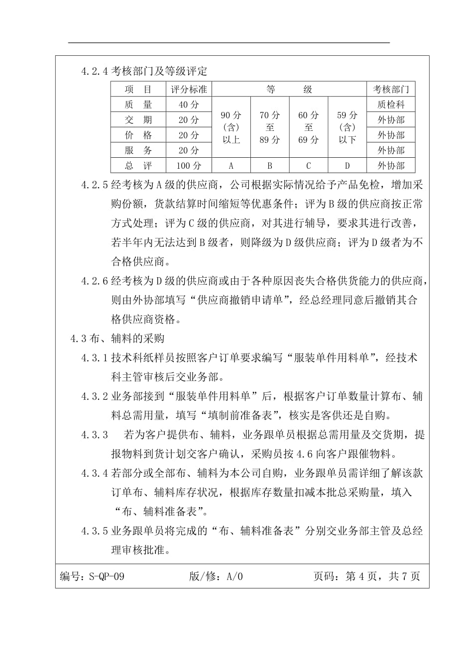 (酒类资料)企业管理采购控制程序精品_第4页