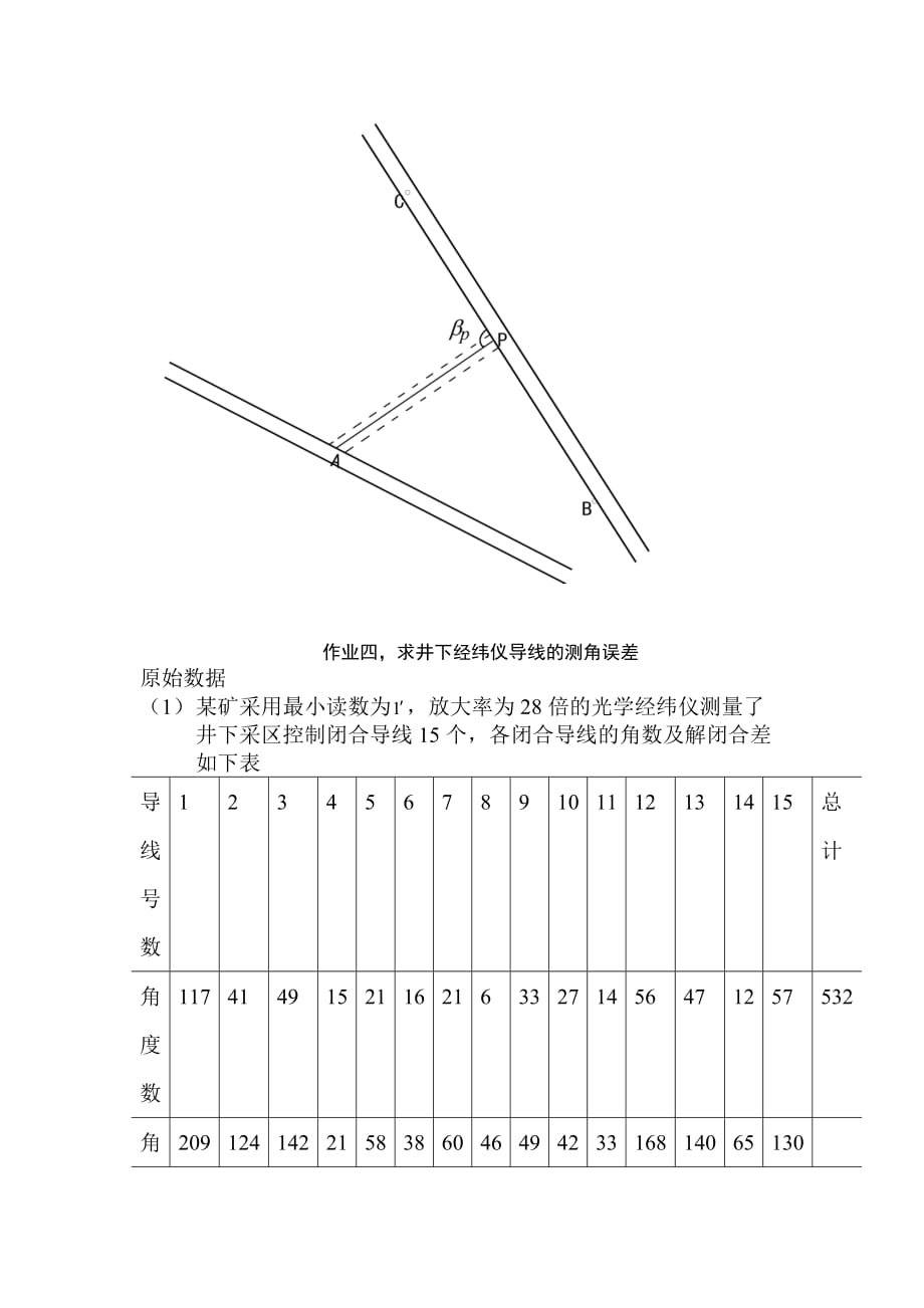 (冶金行业)矿山测量学作业精品_第3页