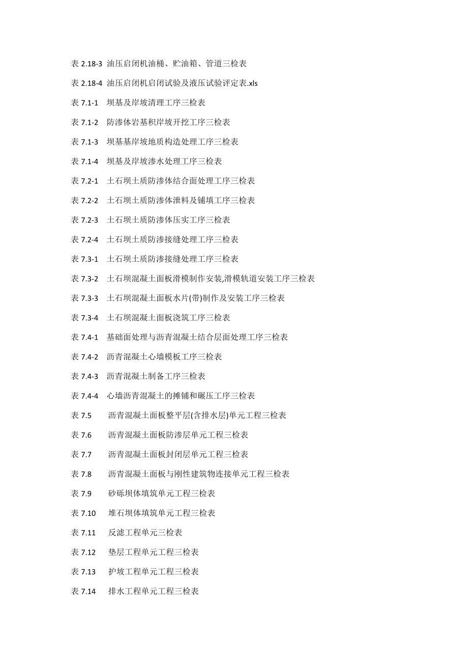 (水利工程)水利水电三检表最新全)DOC136页精品_第3页