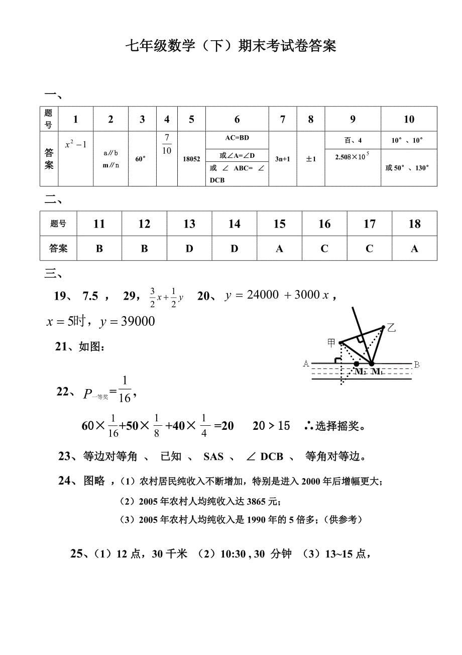 新北师大版七年级下册数学期末试卷答案.doc_第5页