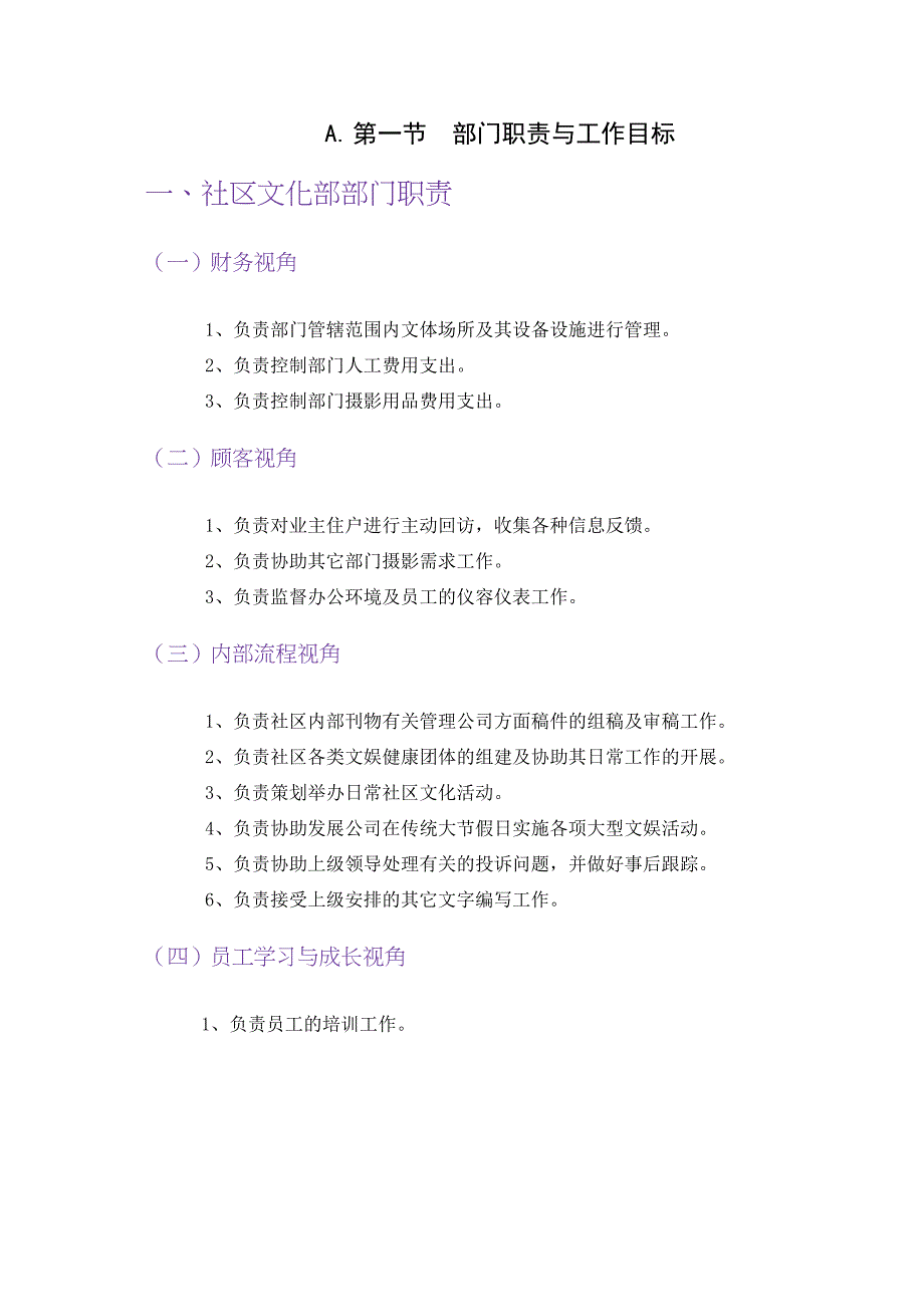 (物业管理)某物业社区文化部岗位职责精品_第2页