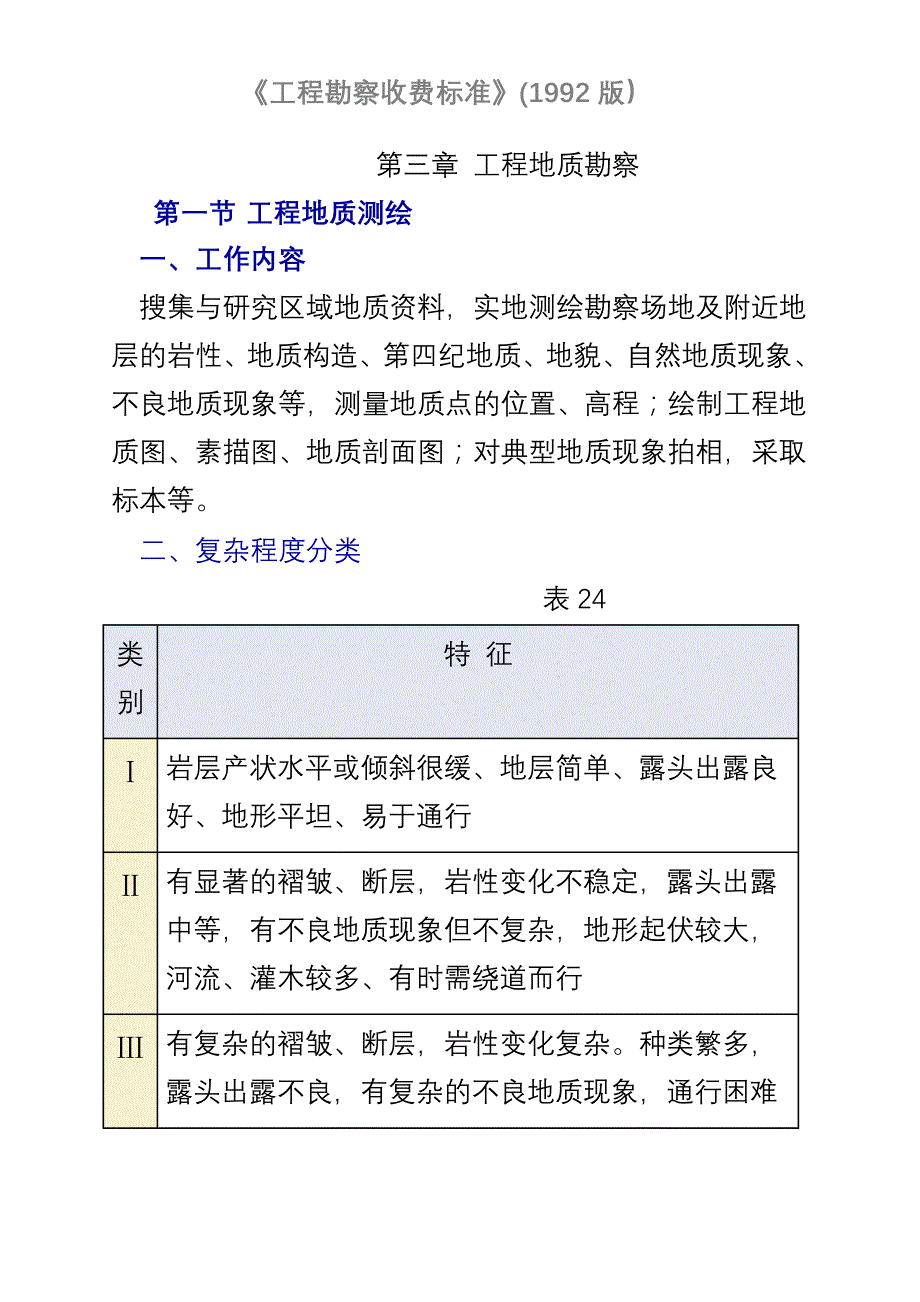 (工程标准法规)工程勘察收费标准92精品_第1页