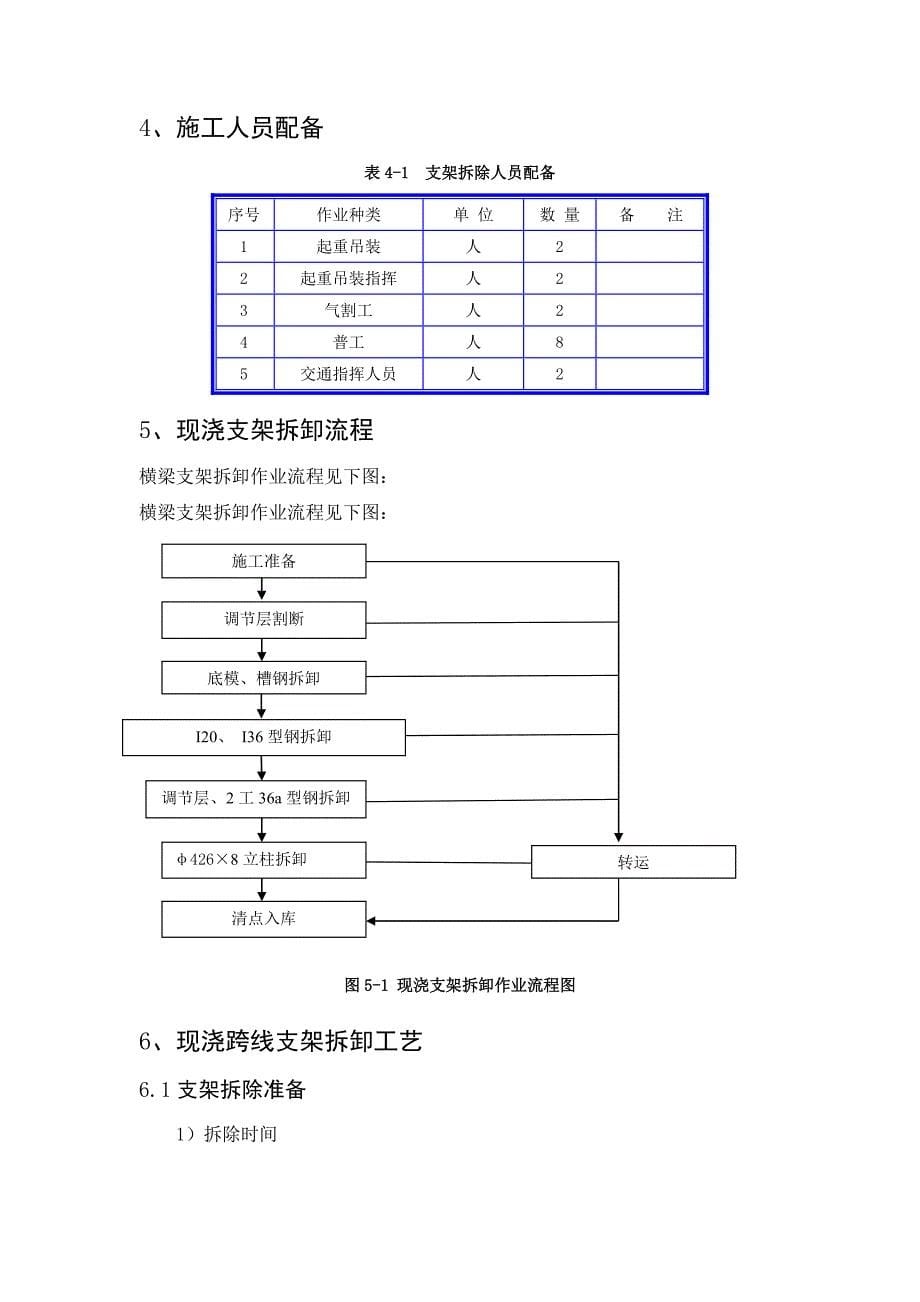 溪源大桥连续梁现浇跨线支架拆除安全方案(总体修改).doc_第5页