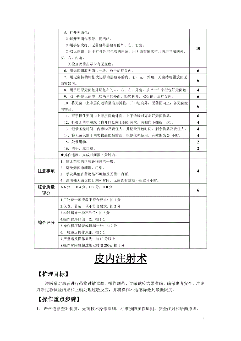 {技术规范标准}项护理技术操作规程及评分标准_第4页