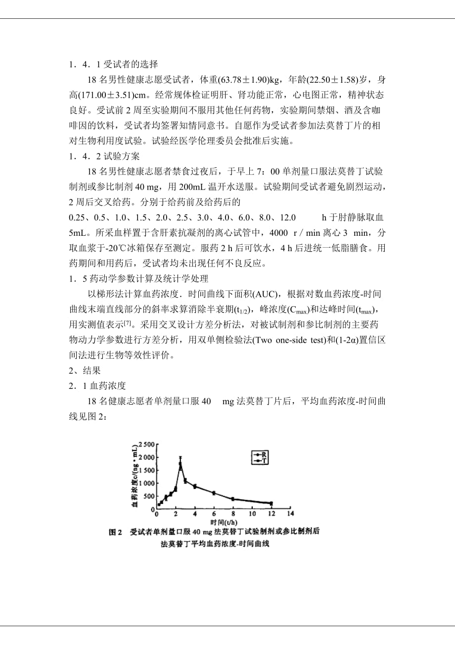 (医疗药品管理)法莫替丁片药代动力学研究综述精品_第4页