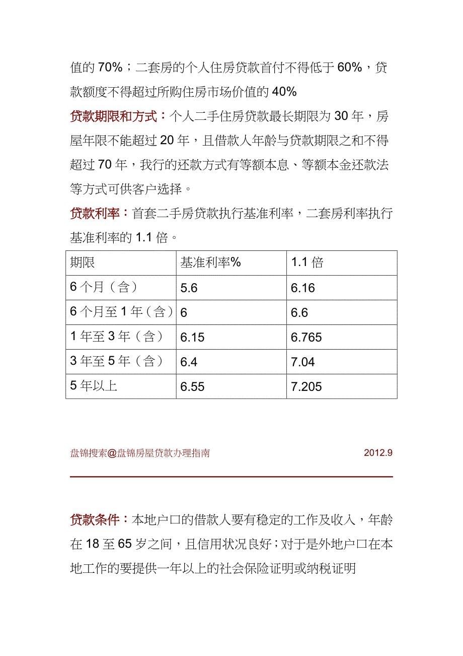 (房地产经营管理)盘锦房屋贷款办理指南精品_第5页